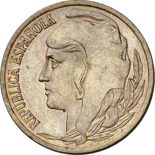 Anverso Pruebas 25 Céntimos 1937 Cobre - valor de la moneda  - España, II República