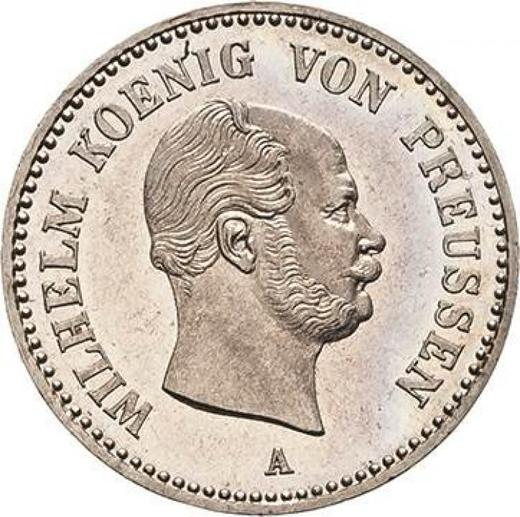 Obverse 1/6 Thaler 1862 A - Silver Coin Value - Prussia, William I