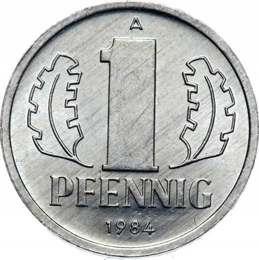 Аверс монеты - 1 пфенниг 1984 года A - цена  монеты - Германия, ГДР