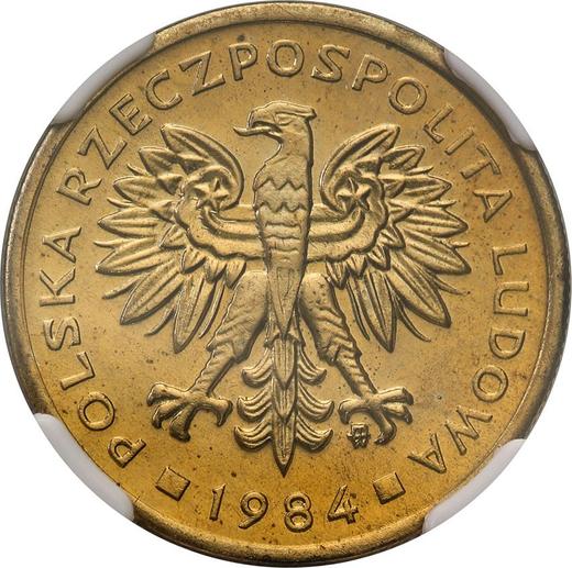 Awers monety - 2 złote 1984 MW - cena  monety - Polska, PRL