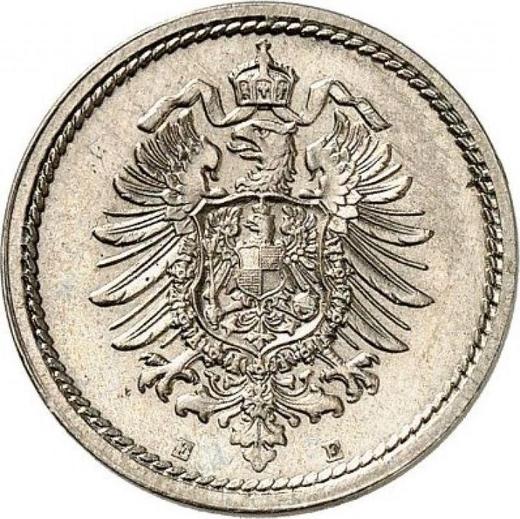 Reverso 5 Pfennige 1889 E "Tipo 1874-1889" - valor de la moneda  - Alemania, Imperio alemán