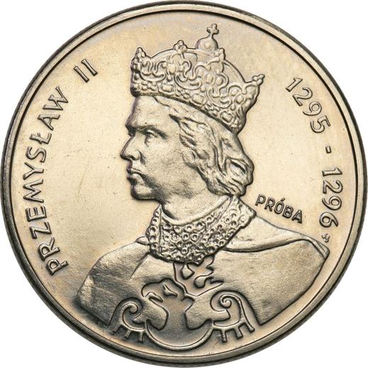 Реверс монеты - Пробные 100 злотых 1985 года MW SW "Пшемысл II" Никель - цена  монеты - Польша, Народная Республика