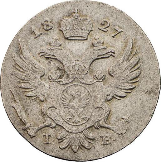 Awers monety - 5 groszy 1827 IB - cena srebrnej monety - Polska, Królestwo Kongresowe