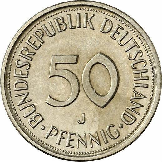 Anverso 50 Pfennige 1983 J - valor de la moneda  - Alemania, RFA