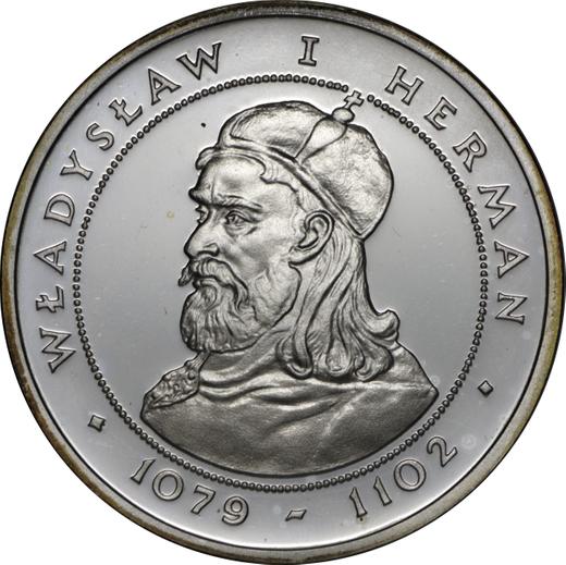 Reverso 200 eslotis 1981 MW "Vladislao I Herman" Plata - valor de la moneda de plata - Polonia, República Popular