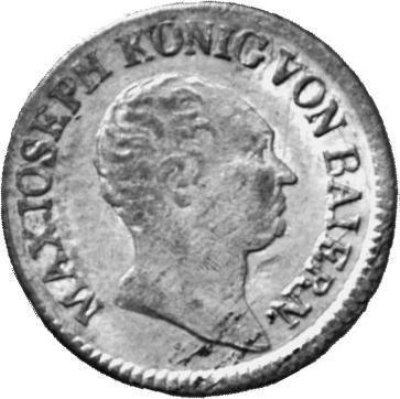 Аверс монеты - 1 крейцер 1807 года - цена серебряной монеты - Бавария, Максимилиан I