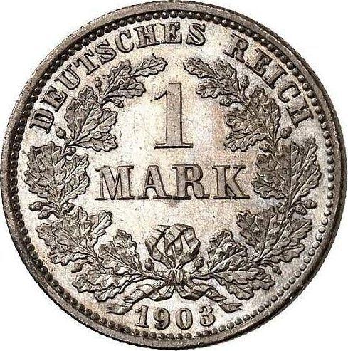 Аверс монеты - 1 марка 1903 года D "Тип 1891-1916" - цена серебряной монеты - Германия, Германская Империя