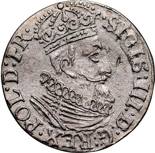Awers monety - 1 grosz 1623 SB "Gdańsk" - cena srebrnej monety - Polska, Zygmunt III