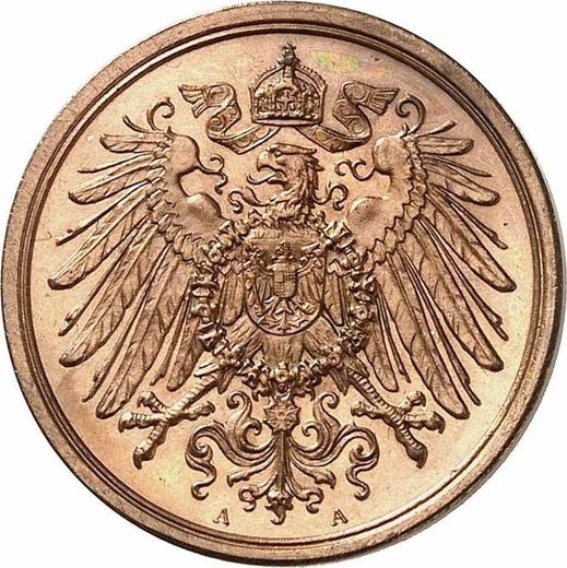 Реверс монеты - 2 пфеннига 1906 года A "Тип 1904-1916" - цена  монеты - Германия, Германская Империя
