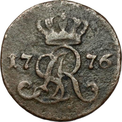 Аверс монеты - Шеляг 1776 года EB "Коронный" - цена  монеты - Польша, Станислав II Август