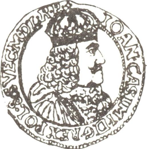 Anverso 2 ducados 1654 AT "Tipo 1654-1667" - valor de la moneda de oro - Polonia, Juan II Casimiro