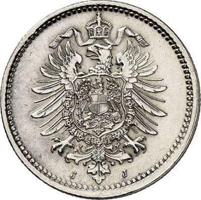 Rewers monety - 50 fenigów 1875 J "Typ 1875-1877" - cena srebrnej monety - Niemcy, Cesarstwo Niemieckie