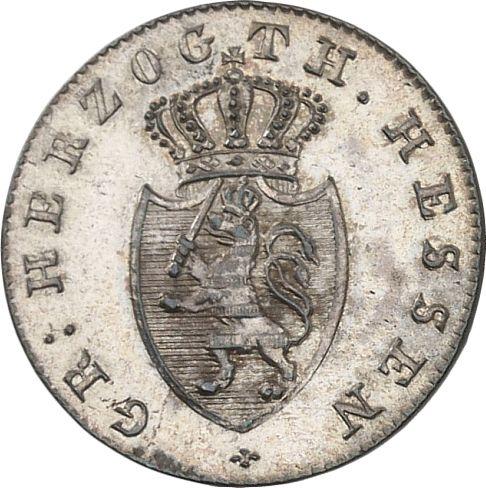 Awers monety - 3 krajcary 1819 - cena srebrnej monety - Hesja-Darmstadt, Ludwik I