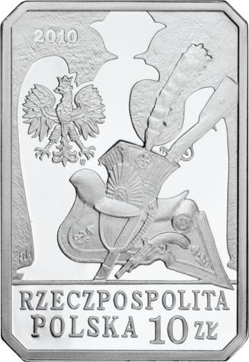 Аверс монеты - 10 злотых 2010 года MW AN "Шеволежер" - цена серебряной монеты - Польша, III Республика после деноминации