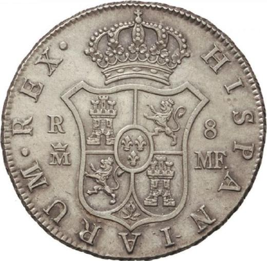 Reverse 8 Reales 1797 M MF - Silver Coin Value - Spain, Charles IV