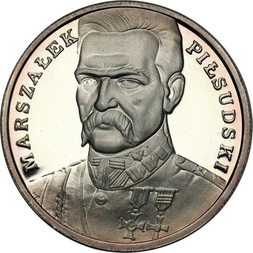 Rewers monety - 100000 złotych 1990 "Józef Piłsudski" - cena srebrnej monety - Polska, III RP przed denominacją