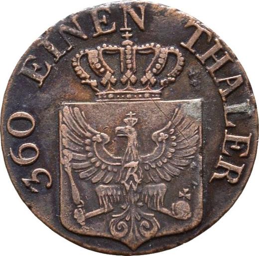 Anverso 1 Pfennig 1828 D - valor de la moneda  - Prusia, Federico Guillermo III