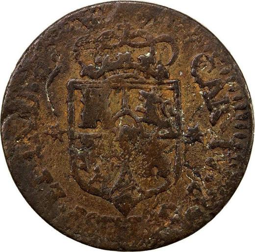 Аверс монеты - 1 куарто 1805 года M - цена  монеты - Филиппины, Карл IV