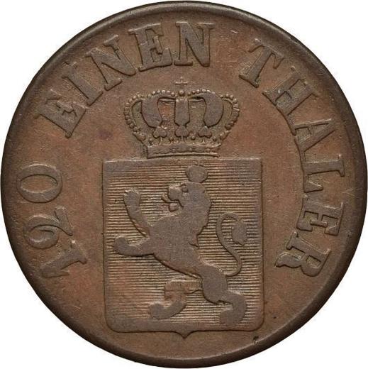 Anverso 3 Heller 1848 - valor de la moneda  - Hesse-Cassel, Federico Guillermo