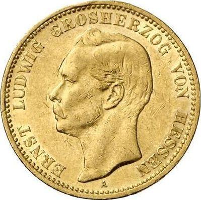 Anverso 20 marcos 1900 A "Hessen" - valor de la moneda de oro - Alemania, Imperio alemán