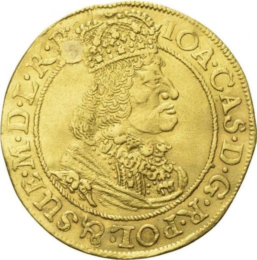 Awers monety - Dukat 1653 GR "Gdańsk" - cena złotej monety - Polska, Jan II Kazimierz