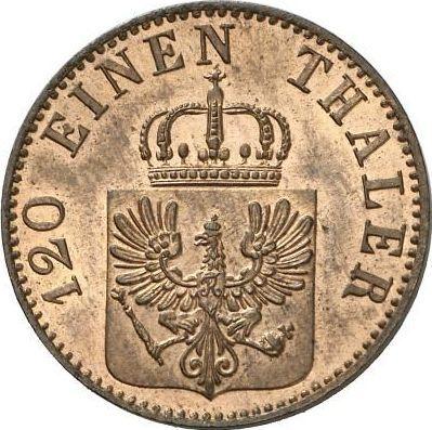 Аверс монеты - 3 пфеннига 1859 года A - цена  монеты - Пруссия, Фридрих Вильгельм IV