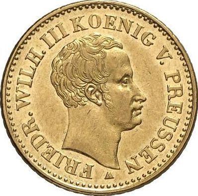 Anverso Frederick D'or 1831 A - valor de la moneda de oro - Prusia, Federico Guillermo III