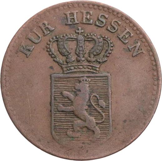Аверс монеты - 1/2 крейцера 1826 года - цена  монеты - Гессен-Кассель, Вильгельм II