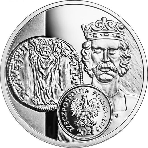 Anverso 20 eslotis 2015 MW "Florín de Vladislao I de Polonia" - valor de la moneda de plata - Polonia, República moderna