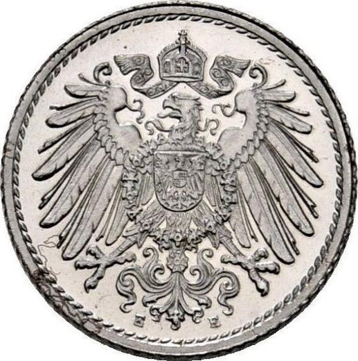 Reverse 5 Pfennig 1916 E "Type 1915-1922" -  Coin Value - Germany, German Empire