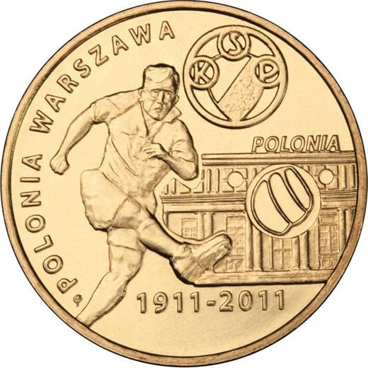 Реверс монеты - 2 злотых 2011 года MW GP "Полония Варшава" - цена  монеты - Польша, III Республика после деноминации