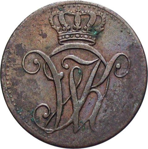 Аверс монеты - 2 геллера 1820 года - цена  монеты - Гессен-Кассель, Вильгельм I