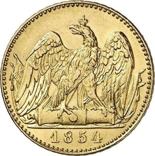 Rewers monety - Friedrichs d'or 1854 A - cena złotej monety - Prusy, Fryderyk Wilhelm IV