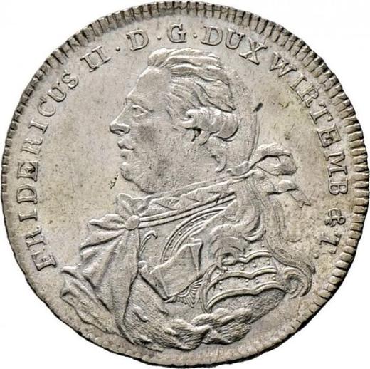 Awers monety - 20 krajcarow 1799 - cena srebrnej monety - Wirtembergia, Fryderyk I