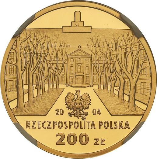 Awers monety - 200 złotych 2004 MW NR "100 Rocznica Akademii Sztuk Pięknych" - cena złotej monety - Polska, III RP po denominacji