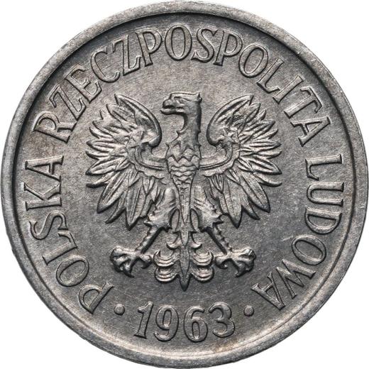 Awers monety - 20 groszy 1963 - cena  monety - Polska, PRL