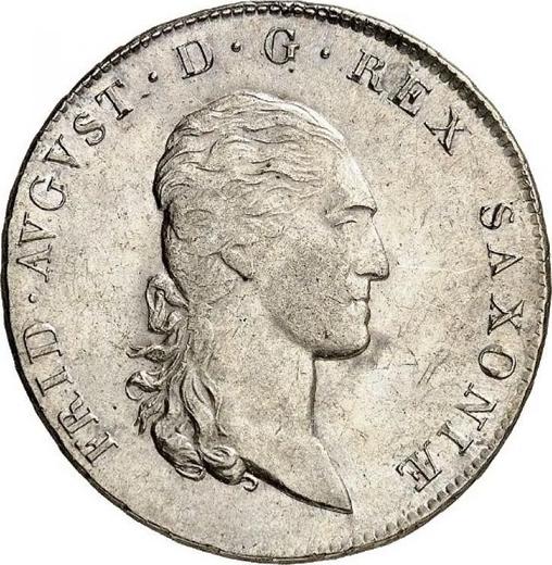 Аверс монеты - 2/3 талера 1806 года S.G.H. - цена серебряной монеты - Саксония-Альбертина, Фридрих Август I