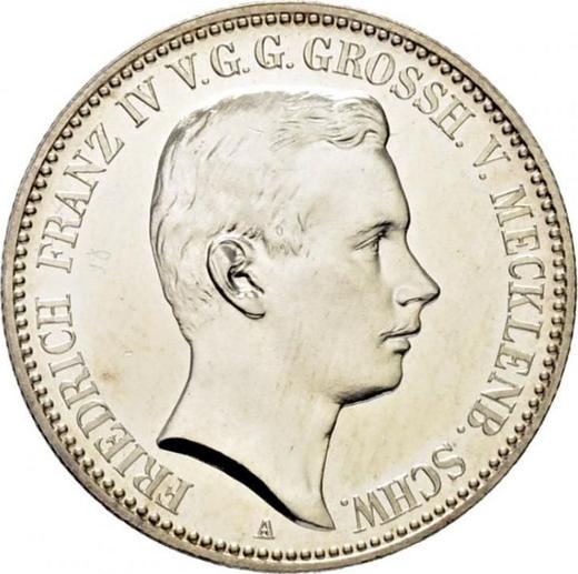 Аверс монеты - 2 марки 1901 года A "Мекленбург-Шверин" - цена серебряной монеты - Германия, Германская Империя