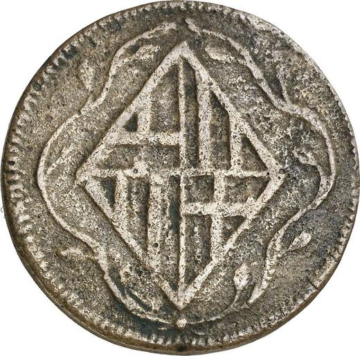 Аверс монеты - 4 куарто 1808 года "Литьё" - цена  монеты - Испания, Жозеф Бонапарт