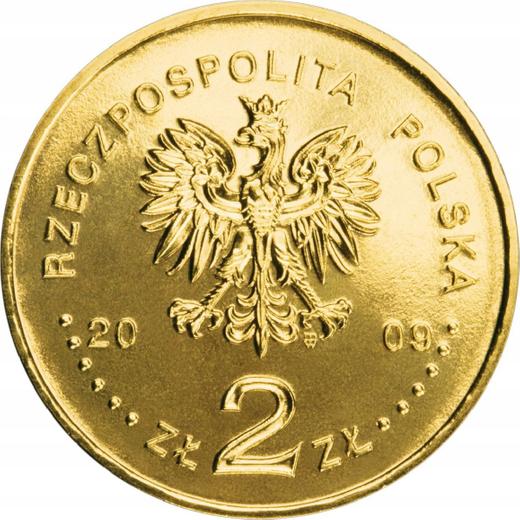 Аверс монеты - 2 злотых 2009 года MW UW "90 лет Верховной Палате Контроля" - цена  монеты - Польша, III Республика после деноминации