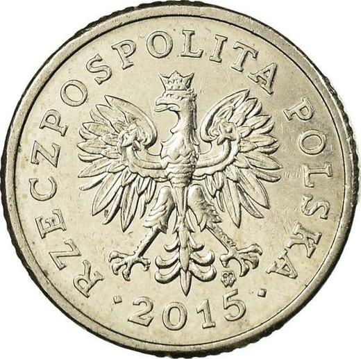 Awers monety - 10 groszy 2015 MW - cena  monety - Polska, III RP po denominacji