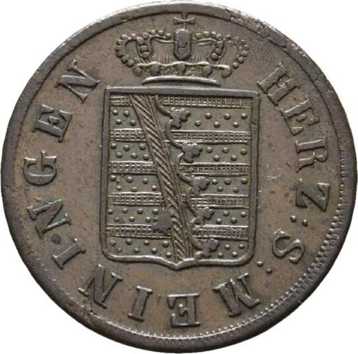 Аверс монеты - 1/2 крейцера 1831 года - цена  монеты - Саксен-Мейнинген, Бернгард II
