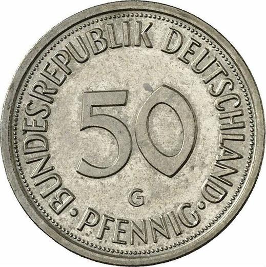 Awers monety - 50 fenigów 1979 G - cena  monety - Niemcy, RFN