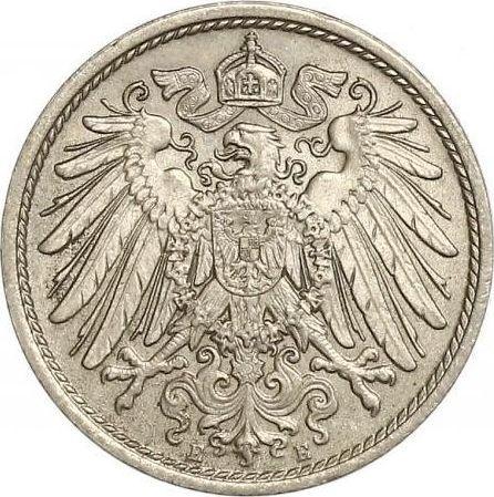 Реверс монеты - 10 пфеннигов 1906 года E "Тип 1890-1916" - цена  монеты - Германия, Германская Империя