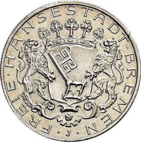 Anverso 2 marcos 1904 J "Bremen" - valor de la moneda de plata - Alemania, Imperio alemán