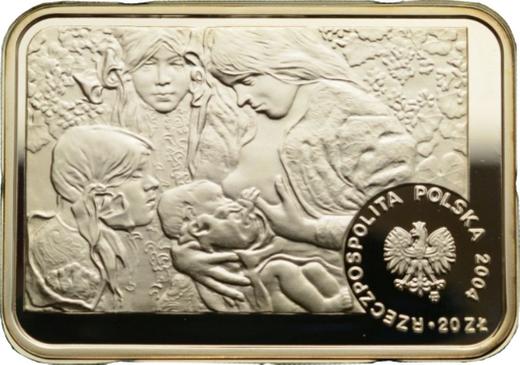 Аверс монеты - 20 злотых 2004 года MW RK "Станислав Выспяньский" - цена серебряной монеты - Польша, III Республика после деноминации