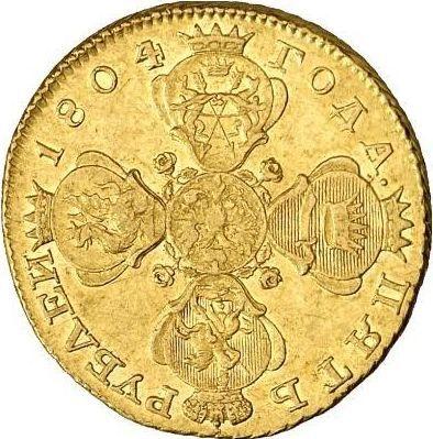 Anverso 5 rublos 1804 СПБ ХЛ - valor de la moneda de oro - Rusia, Alejandro I