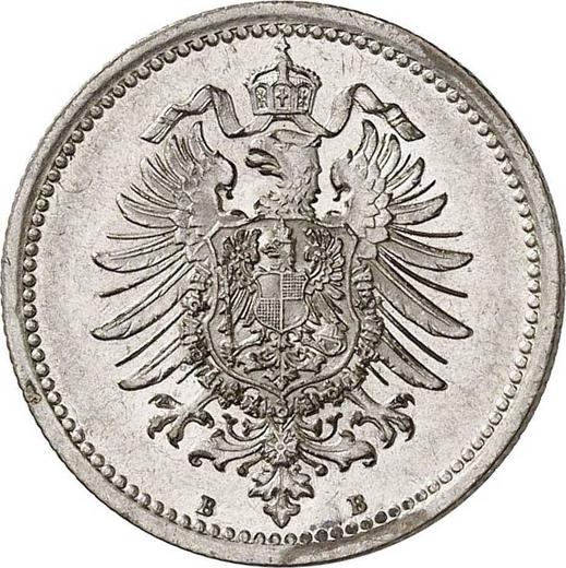 Reverso 50 Pfennige 1877 B "Tipo 1875-1877" - valor de la moneda de plata - Alemania, Imperio alemán