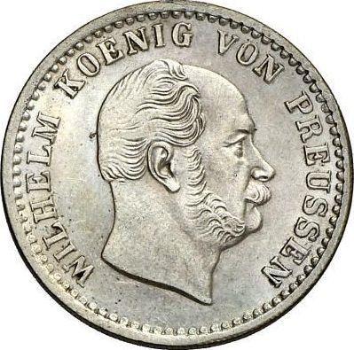 Аверс монеты - 2 1/2 серебряных гроша 1870 года B - цена серебряной монеты - Пруссия, Вильгельм I