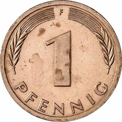 Anverso 1 Pfennig 1982 F - valor de la moneda  - Alemania, RFA